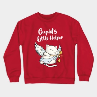 Cupid's Little Helper Cat Crewneck Sweatshirt